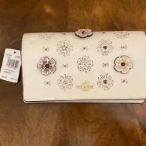 Coach Tea Rose crossbody